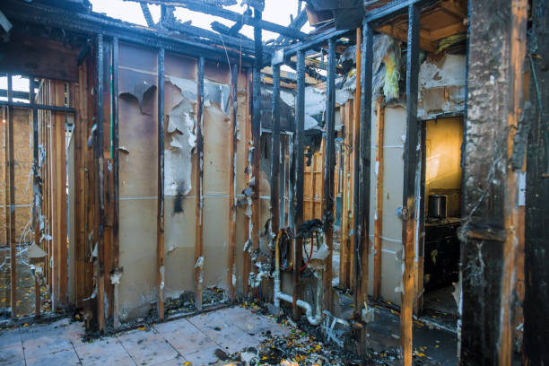 Professional Fire Damage Restoration technician working in Gunbarrel, CO